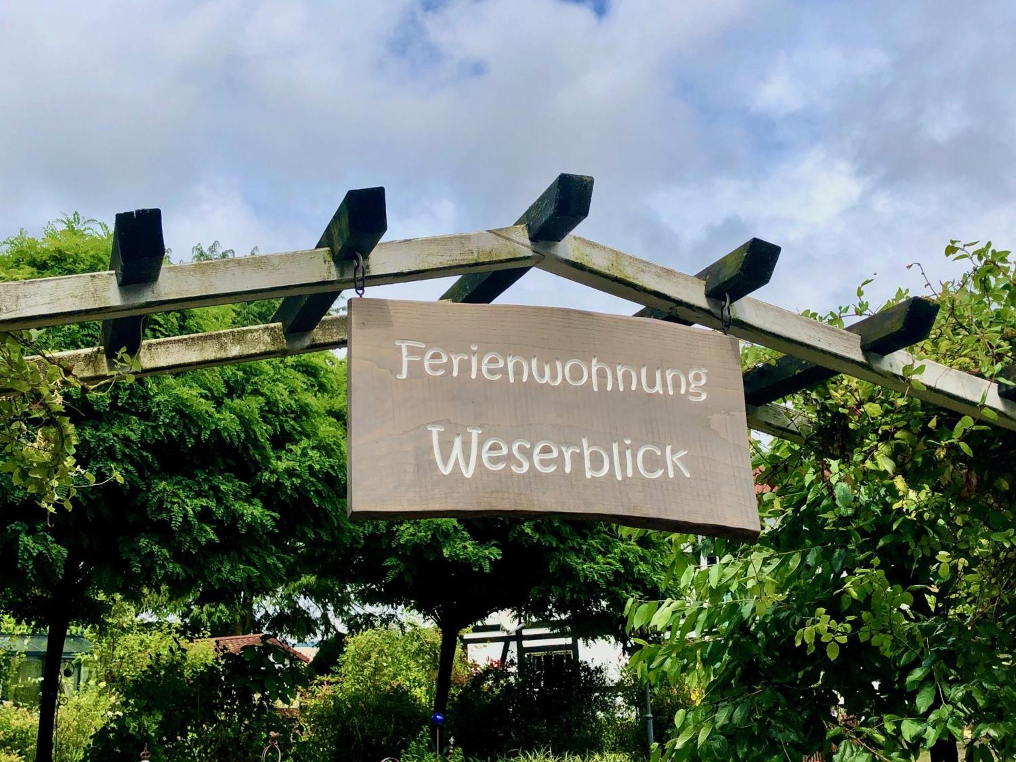 Ferienwohnung Weserblick Polle 외부 사진