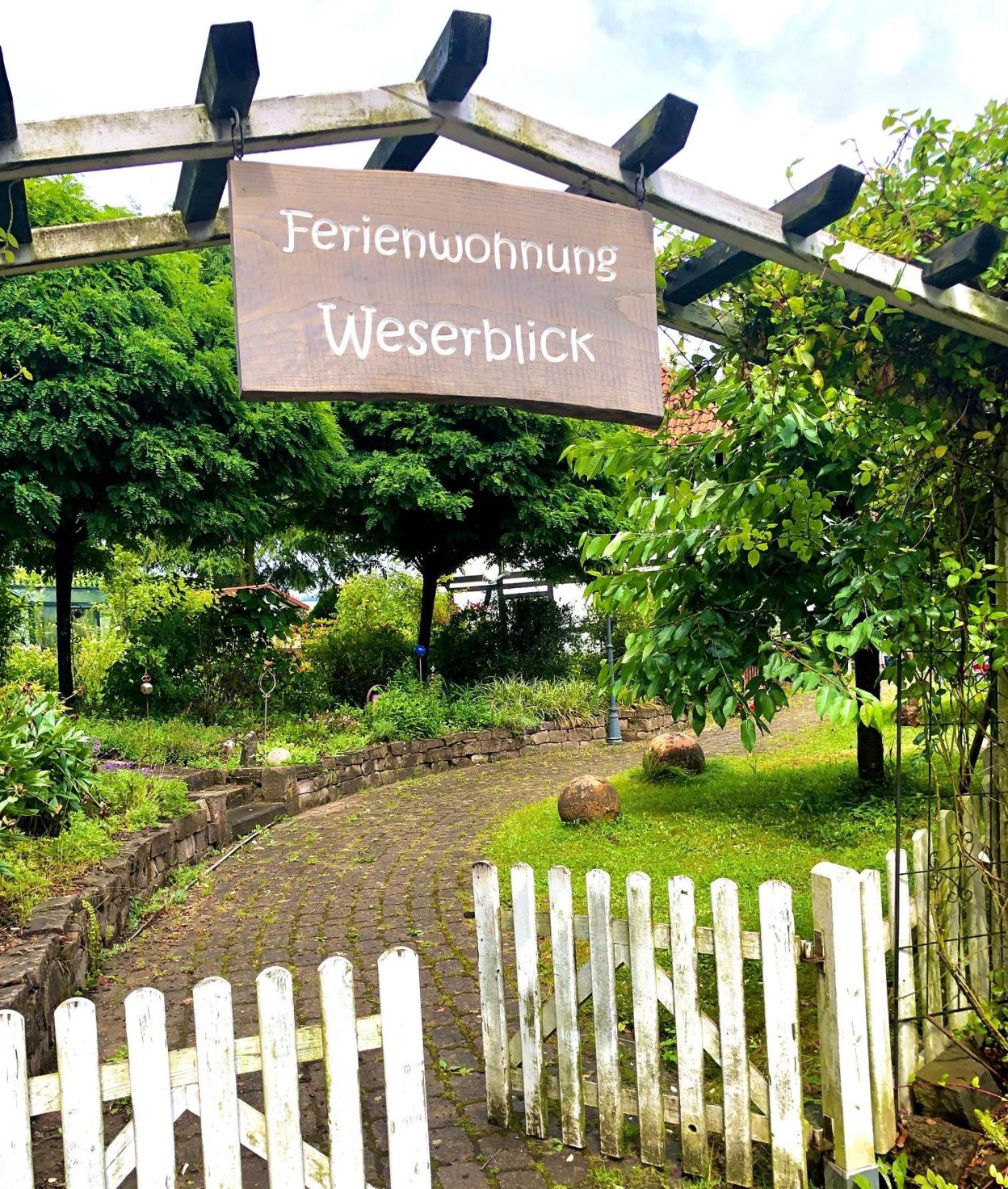 Ferienwohnung Weserblick Polle 외부 사진